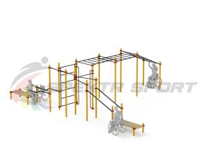Купить Спортивный комплекс для инвалидов-колясочников WRK-D23_76mm в Борзи 