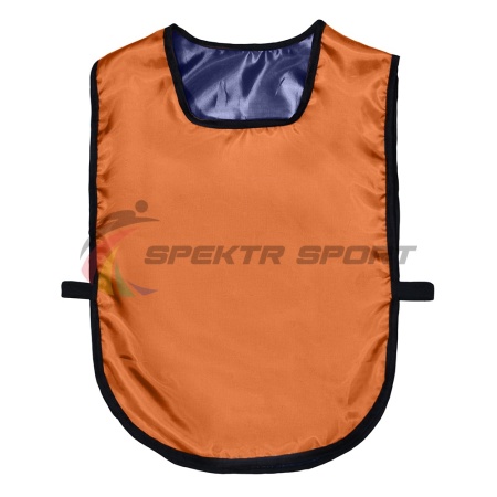 Купить Манишка футбольная двусторонняя универсальная Spektr Sport оранжево-синяя в Борзи 